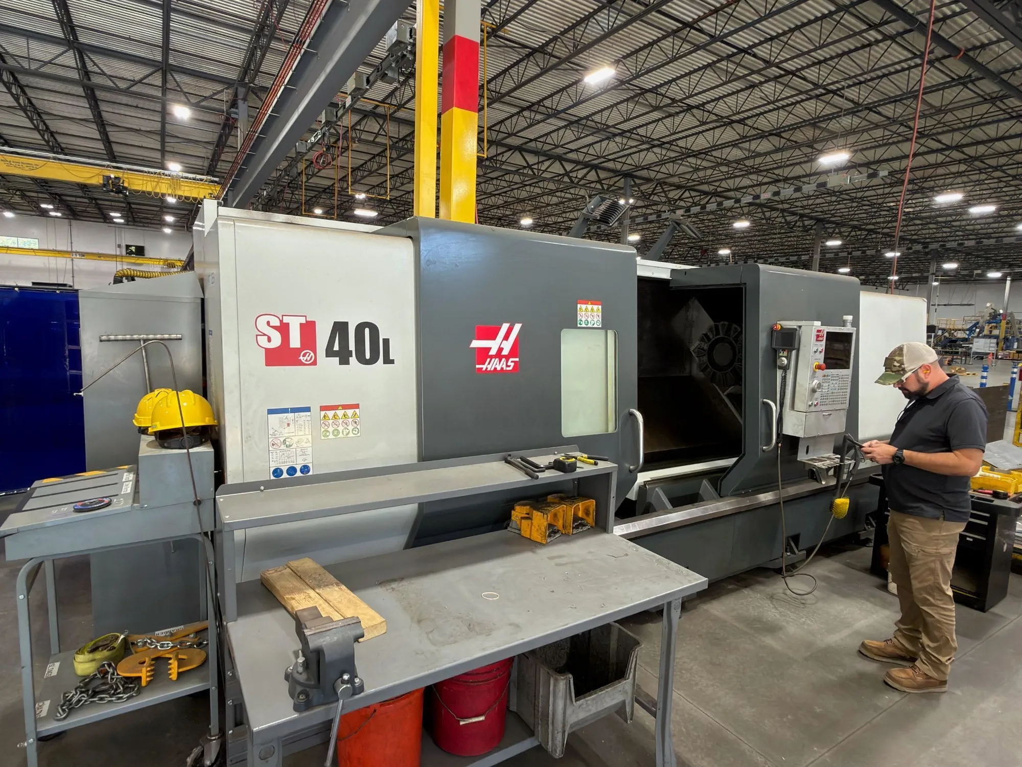 2021 Haas ST-40L, 15" Chuck, 4" Bar Capacity, 80" CC