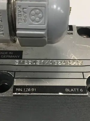 USED REXROTH 3WE6A51AG24NZ4V