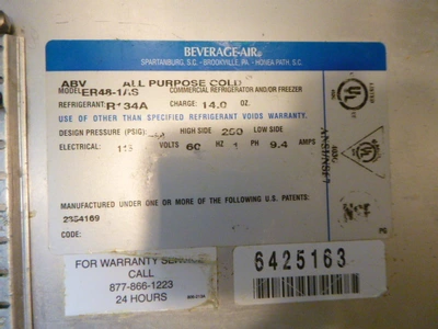 Beverage Air 2-Door Cooler