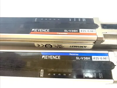 USED KEYENCE SAFETY LIGHT CURTAIN PAIR SL-V36H-R