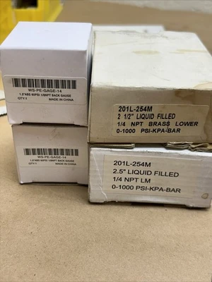 42 QTY! BULK LOT- Gauges NIB See Photos For Sizes And P/N's