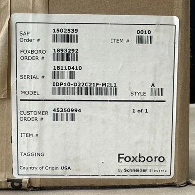 NEW Foxboro IDP10-D22C21F-M2L1