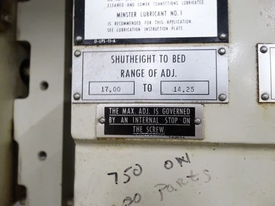 1991 MINSTER #6 SUPER STOCK Press Room, Gap Frame | Gulf Coast Machinery (8)