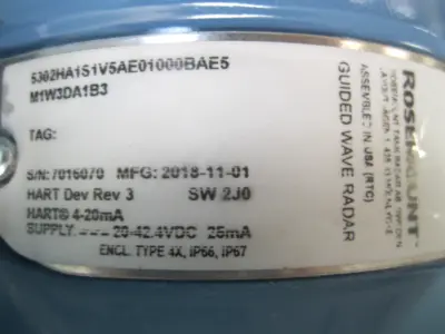 NEW Rosemount 5302 HA1S1V5AE01000BAE5M1W3DA1B3