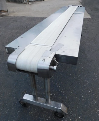 USED SS PACKING CONVEEYOR 8" X 10' CONVEYOR