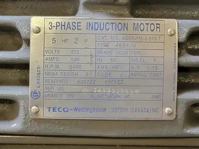USED TECO-WESTINGHOUSE AEEAJM5-2-575-T