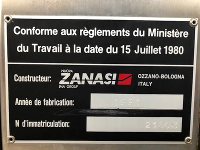 IMA Zanasi AZ5 Capsule Filler