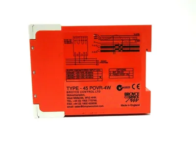 NEW BROYCE CONTROL 45POVR-4W THREE PHASE OVER VOLTAGE RELAY 45POVR4W