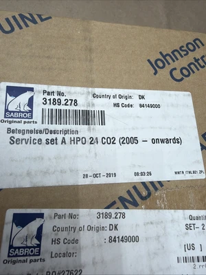 NEW Sabroe 3189.278