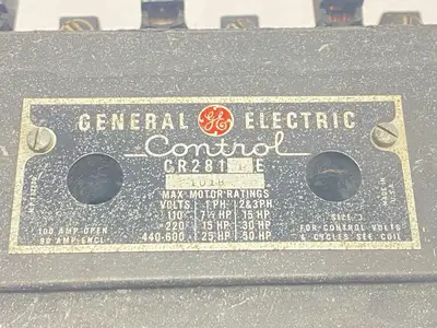 Used General Electric AC Contractor Motor Starter 90/100A 208/220V 3-PH Starters Michigan US | Maverick Industrial Sales #1391389