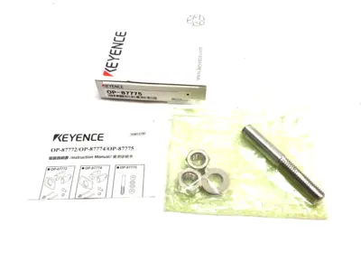 USED KEYENCE ADJUSTABLE BRACKET MOUNTING SCREW 85MM LENGTH