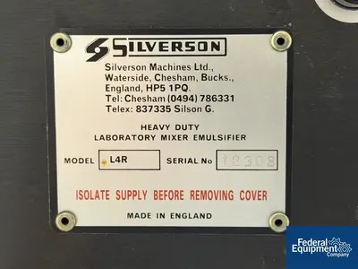 Used Silverson _UNKNOWN_ Dispersers / Emulsifiers Ohio US | Federal Equipment Company #1339986