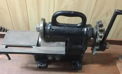3118-385 Antique Bench Model Hand Operated Slitter, Circa 1900