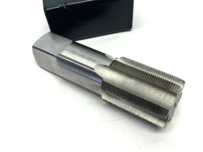USED INTERSTATE STRAIGHT FLUTE TAP: M39X1.5 METRIC FINE, 6 FLUTE, PLUG CHAMF