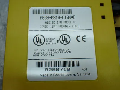 Used FANUC A03B0819C104 PLC Input & Output Ohio US | HGR 24 #885660