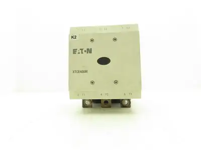 Eaton XTCE400M Motor Starter Contactor 600V 3Ph 400A 400Hp 120V Coil 2 NO + 2 NC