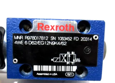 NEW REXROTH 4WE 6 D62/EG12N9K4/62