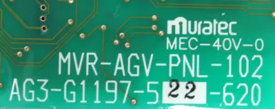 NEW MURATEC MVR-AGV-PNL-102 CIRCUIT AG3-G1197-522-620 MVRAGVPNL102