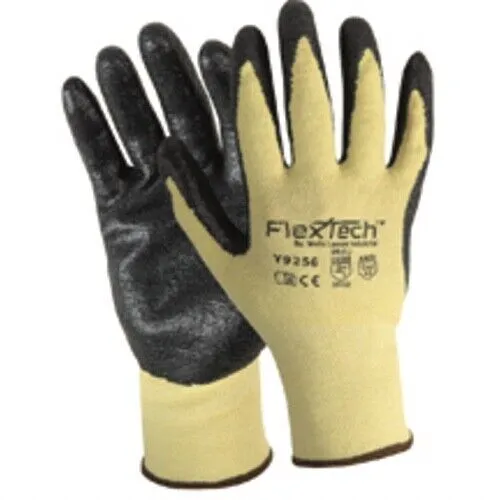 Wells Lamont FLEXTECH Foam Nitrile Palm Gloves Cut Resistant ANSI A2 Size XL