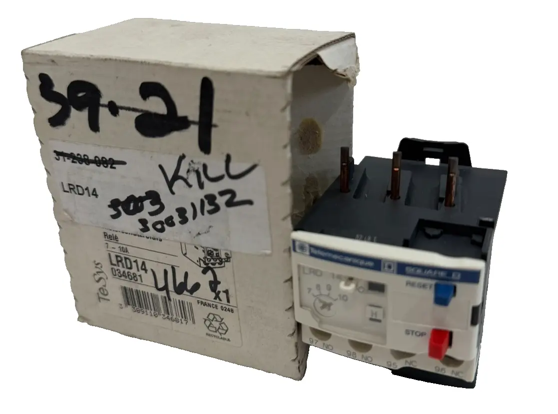 NEW SCHNEIDER ELECTRIC LRD14 OVER LOAD RELAY