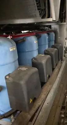 200 Ton Air Cooled Chiller with a 300kW Generator 200 Ton Chiller Rental
