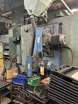 USED 2008 GOFF 3672-D SPINNER HANGER SHOT BLASTING MACHINE