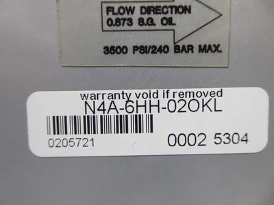 OKL Can N4A-6HH-02OKL Flowmeter 2.0GPM Max. New NIB