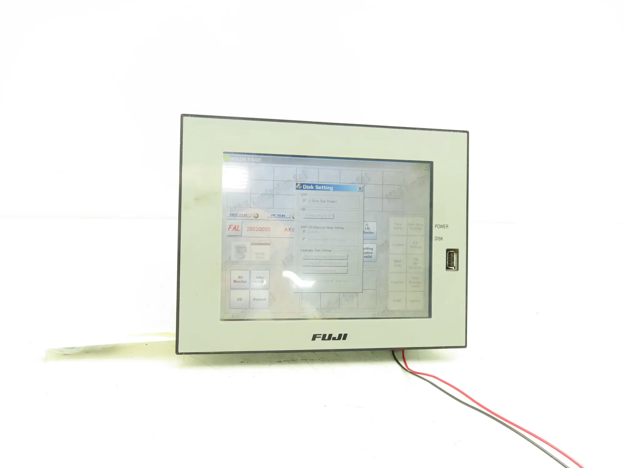Fuji P08A1 B CNC HMI Controller Touch Screen Panel Computer 24V Windows *Read