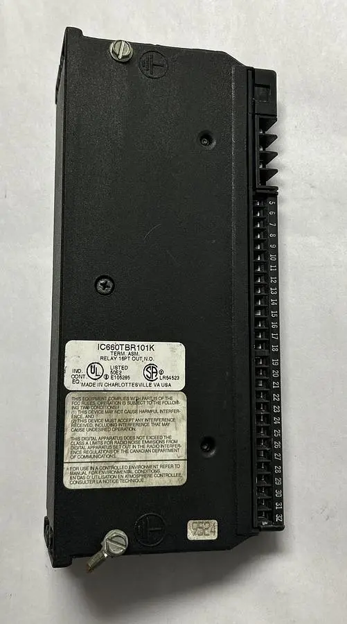 Used GE FANUC IC660TBR101K PLC Input & Output Ohio US | Surplus Asset Holdings #1234407
