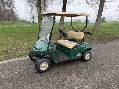 (1) 2014 E-Z-Go golf cart with a Kawasaki gas engine, does not include Club canopy or ball washer, f...