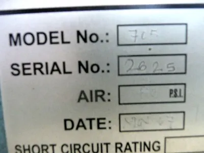 2007 GAMMA model 705 rotary die cutter Bag Machines, Rotary Die Cutter | Mark One Machinery (4)