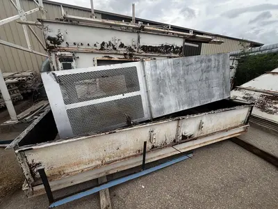 Air conveying scrap system with 100's of feet of piping