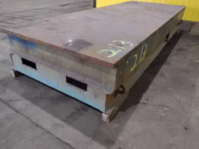16' X 6' X 26"H HEAVY DUTY STEEL TOP WELDING LAYOUT TABLE: STOCK #18978