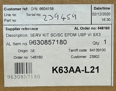 NEW Alfa Laval 9630857180