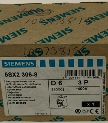 NEW SIEMENS 5SX2 306-8