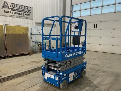 New | in-Stock 2026 GENIE GS-1932M E-DRIVE ELECTRIC SCISSOR LIFT Scissor Lifters Alberta CA | Adcock Equipment #1417624