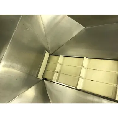 Used 12" Stainless Steel Cleated Incline Loading Belt Conveyor - 84" Ht.