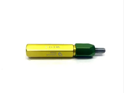 M8 X 1 THREAD GAGE | Vermont Gage M8 x 1.0 Internal Thread/Thread Plug Gage, Male/GO Only - Used