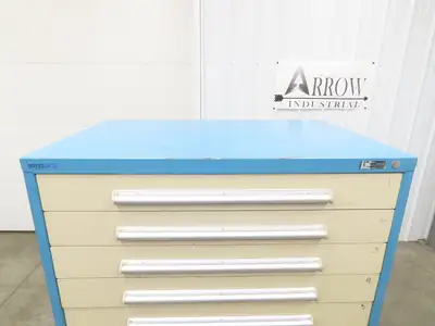 Nu-Era Modular Tool Storage Cabinet 11 Drawer 45x28x61" Stanley Vidmar Blue