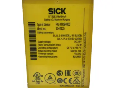 NEW SICK FX3-XTIO84002 SAFETY CONTROLLER 1044125 FX3XTIO84002