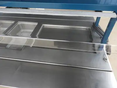 Used Delfield Used Delfield KCSC-60-NU Custom 60" Hot Food 3 Pan Steam Table with Heat Pad 220V Steam Tables (Food) Illinois US | Falcon Restaurant Supply #1376572