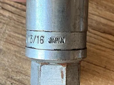 Chrome Vanadium Spark Plug Socket Crew Line 1/2" Square Drive 13/16" Japan