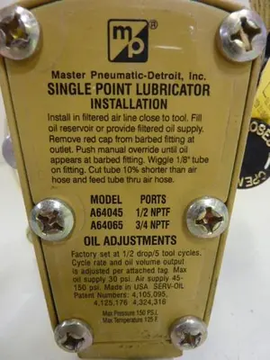 USED MASTER PNEUMATICS A64065