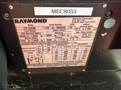USED 2010 RAYMOND 470-C50HM