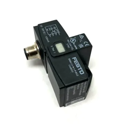 Used FESTO INDUCTIVE SENSORBOX, ANGULAR PNP N/O CONTACT, 3568055 Proximity Sensors | Maverick Industrial Sales #1103870