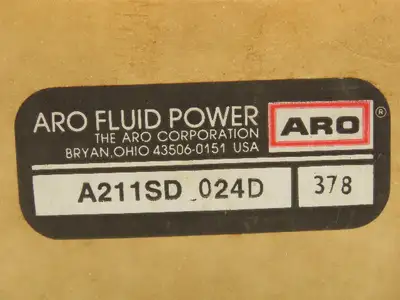 ARO A211SD-024-D Solenoid Spool Valve 5/2 5 Port 2 Position 24VDC 48VAC 1/8" NPT
