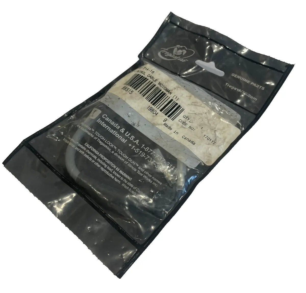 NEW TREGASKISS AS-714-16 MOTOMAN CONTROL CABLE AS71416