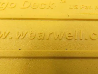 Wearwell H-9392 ErgoDeck Mat - 6 x 15", Ramp Edge Square Outside Corner Lot of 4
