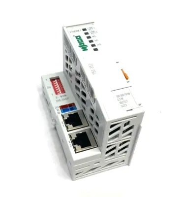 Used Wago Ethernet Fieldbus Coupler 100MBit 2-Port PLC Ethernet Equipment Michigan US | Maverick Industrial Sales #1414292