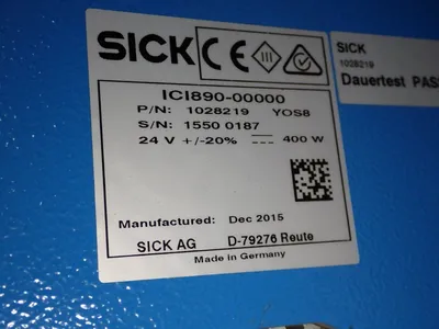 Used 2015 SICK ICI89000000 Light Source Equipment Ohio US | HGR 24 #798820